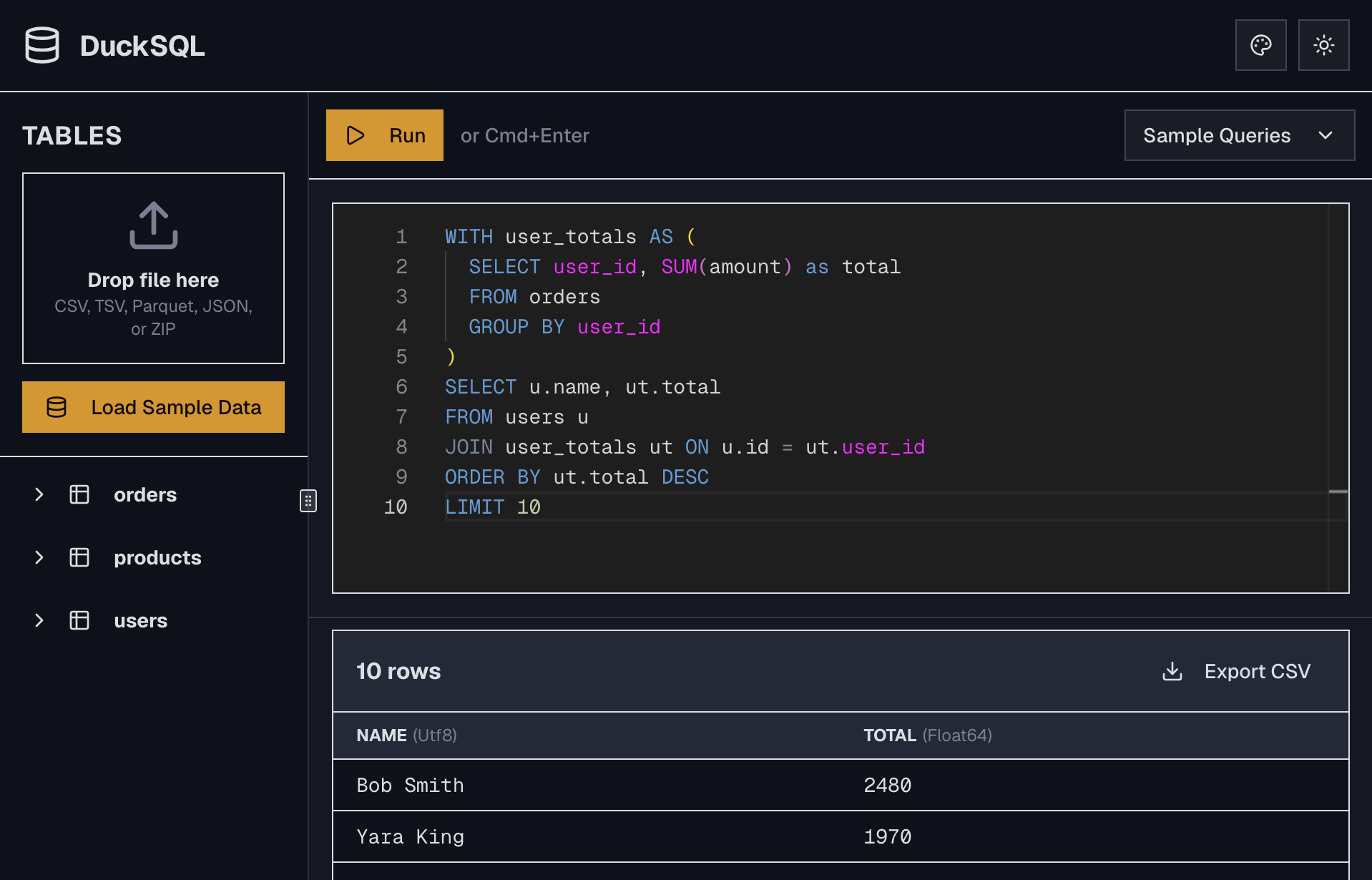 Duck SQL